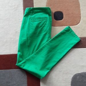 Green skinny mini khakis Gap 4